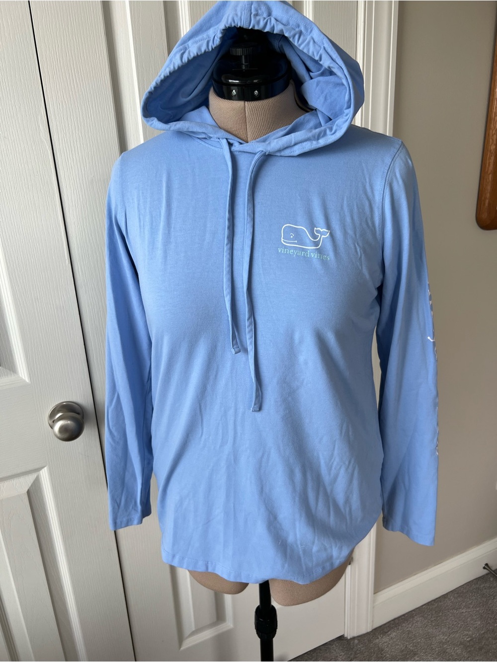 Vineyard Vines Light Blue Logo Hoodie